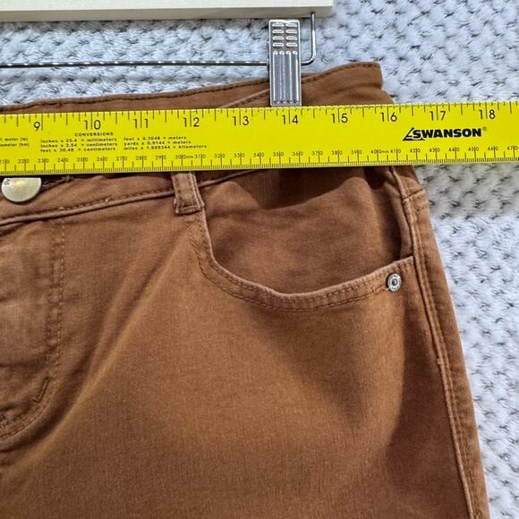 Democracy Jeans Womens 6 Brown Flex-ellent Mid Rise Straight Leg Festival Rodeo - Picture 10 of 16